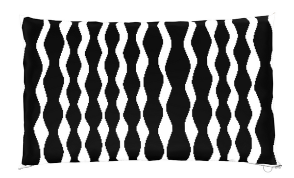 Cushion Cover Totems Beige-Black 50x30cm