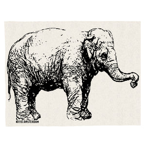 Baby Blanket Elefant Beige-Black