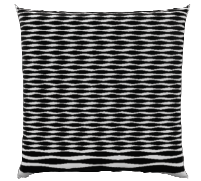 Cushion Cover Totems Beige-Black 50x50cm
