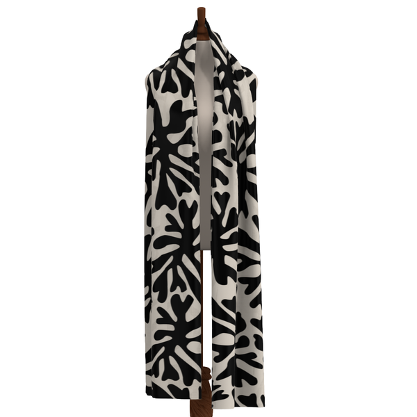 Shawl Extra Big Coral Almond-Black